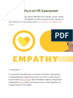 Why Empathy is an HR Superpower