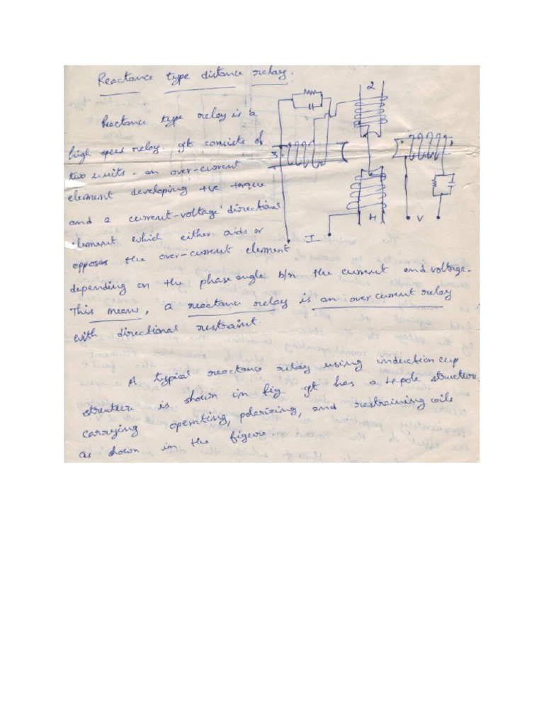 Reactance Relay, MHO Relay PDF