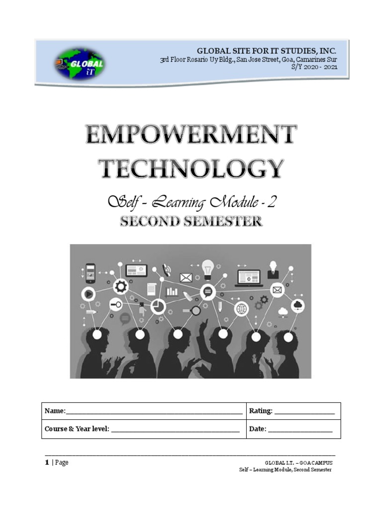 Self - Learning Module - 2: Global Site For It Studies, Inc | PDF | Malware  | Internet & Web