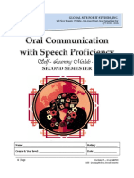 Oral Communication With Speech Prof
