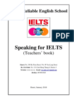 Speaking For IELTS Teachers' Book - Jan 2018