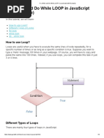 For, While and Do While LOOP in JavaScript (With Example)