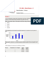 F2MA Test 3 From ACCA Sep 2020 Question