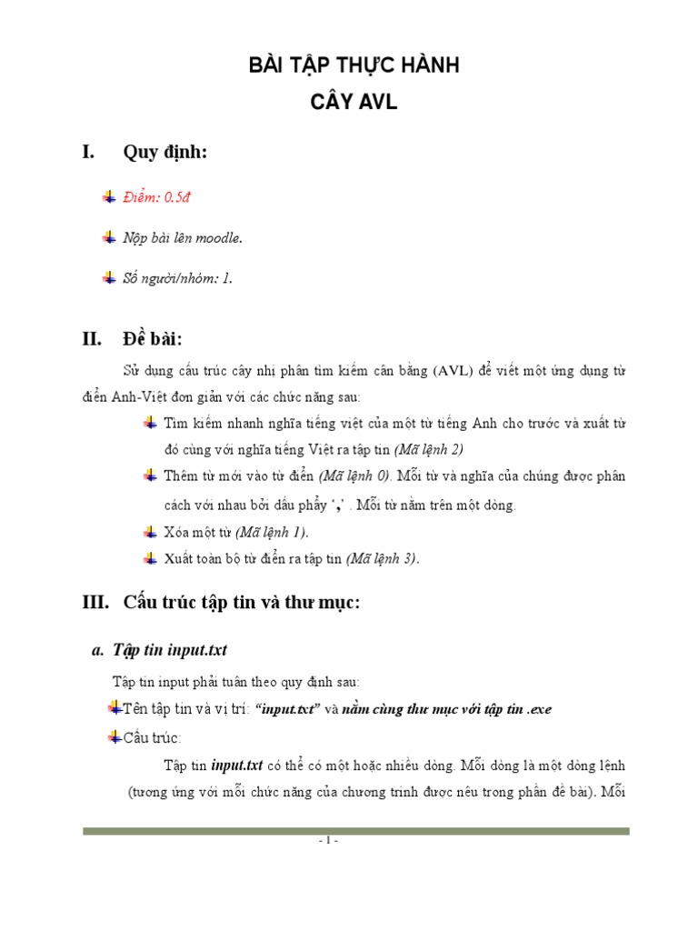 Bài Tập Thực Hành Cây Avl | PDF