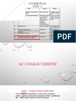 UNIT - 1 - AC Characteristics and Frequency Responce