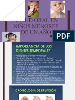 SALUD ORAL EN NIÑOS MENORES DE UN AÑO