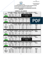 Horário do 1o Ano do Curso de Gestão de Empresas