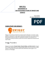 Assignment 01 A Case Study On The Business Plans of Swiggy and Zomato