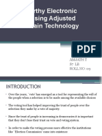 Trustworthy Electronic Voting Using Adjusted