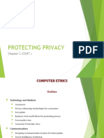 Protecting Privacy: Chapter 2 (CONT.)