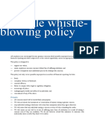 Example Whistle-Blowing Policy: Appendix 11