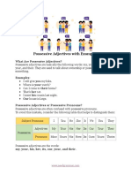 Possessive Adjectives With Examples