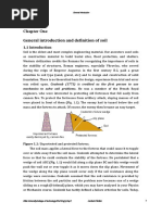 Chapter One General Introduction and Definition of Soil