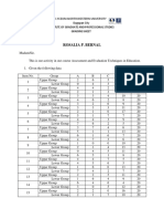 Rosalia P. Bernal: Dagupan City Institute of Graduate and Professional Studies Grading Sheet