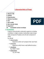 General Characteristics of Fungi. Details Abcdef
