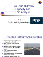 Two-Lane Highway Capacity and LOS Analysis