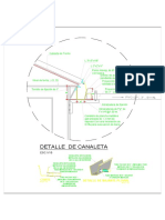 Cubierta de techo con canaleta de desagüe