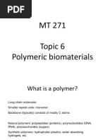 6 Polymeric Biomaterials