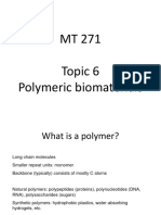 6 Polymeric Biomaterials