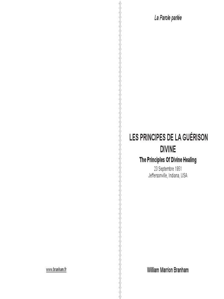 Principes de la guérison divine | PDF | Jésus | Dieu