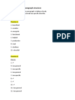 L8 - Worksheet - Paragraph Structure 1