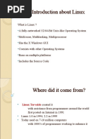 Introduction About Linux