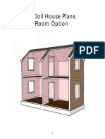 18" Doll House Plans 4 Room Option