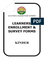 Learners' Enrollment & Survey Forms: Altavista Elementary School