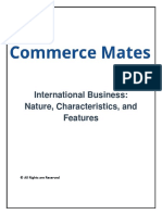 International Business Nature, Characteristics, Features