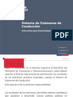 Instructivo Uso de Sistema Exámenes de Conducción Examinadores 2018