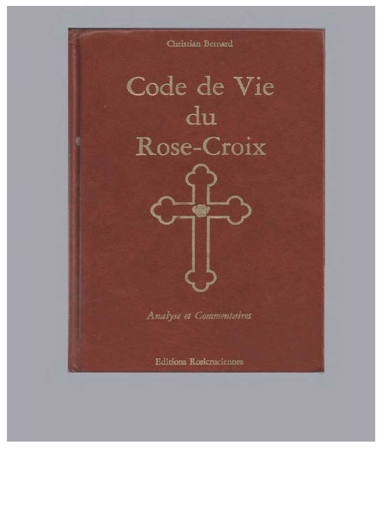 Code de Vie Du Rose-Croix | PDF | Rose-Croix | Mysticisme