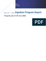 2019 - 20 Migration Program Report: Program Year To 30 June 2020