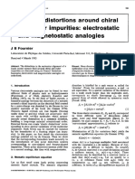 [EJP][Fournier] Nematic distortions around chiral and polar impurities - electrostatic and magnetostatic analogies