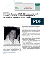 Lilia Curzi-Dascalova (1935-2016) and Anne-Marie D'allest (1934-2017) - Distinguished Pediatric Neurologists, Pioneers of EEG in Children