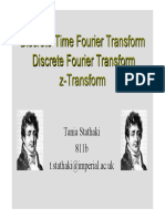 Lectures 3-4 DTFT DFT and Z - Transforms