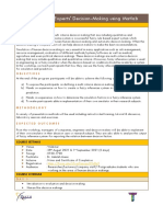 Simulation of Experts' Decision-Making Using Matlab Course Outline