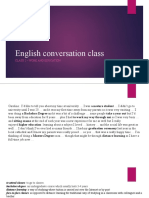 English Conversation Class: Class 2 - Work and Education