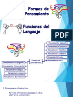 Formas de Pensamiento y Funciones Del Lenguaje