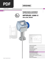 Optiflex 1300 C: Supplementary Installation and Operating Instructions