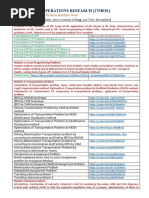 Operations Research (17ME81) Notes and Video Links From Sadashiv Bellubbi