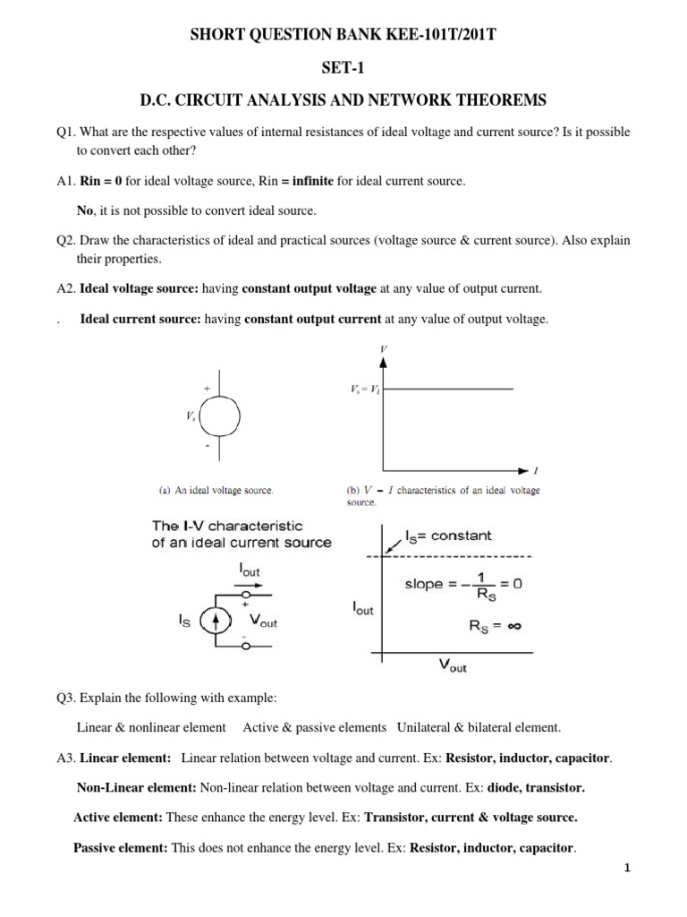 MCQs Question Bank Basic Electrical Engineering AKTU PDF Electric