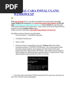 Download TUTORIAL CARA INSTAL ULANG WINDOWS XP by Musli Adi SN51923738 doc pdf