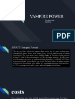 Vampire Power: The Silent Leak by Aditya