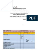 Rubrica Evaluación de Proyectos de Desarrollo Social