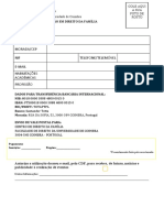 FichaDe Inscrição-Especialização em Direito Da Família