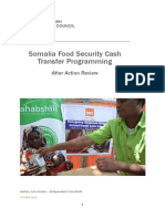 Somalia Food Security Cash Transfer Programming: After Action Review