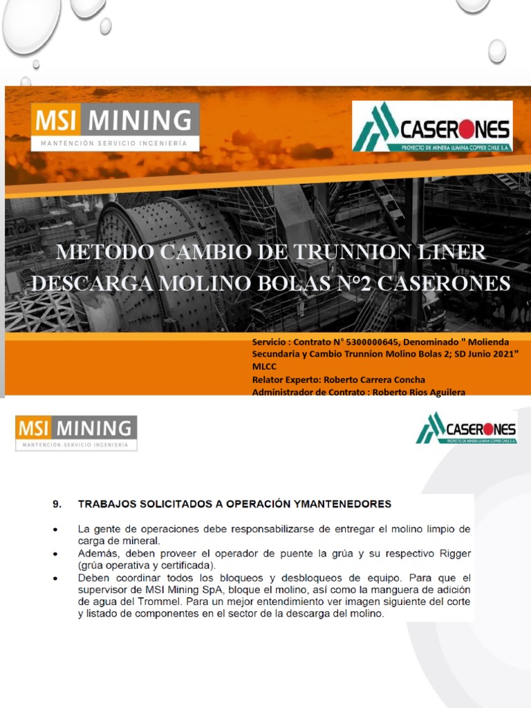 Metodo Cambio Trunnion Liner MB2 PDF