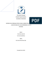 Estudio de factibilidad para producir encurtido de habas de cacao tostadas