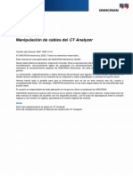 CT Analyzer Handling of Cables Supplementary Sheet ESP