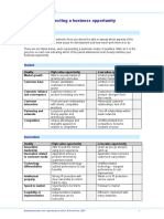 13 Business Selection Model Hexagon